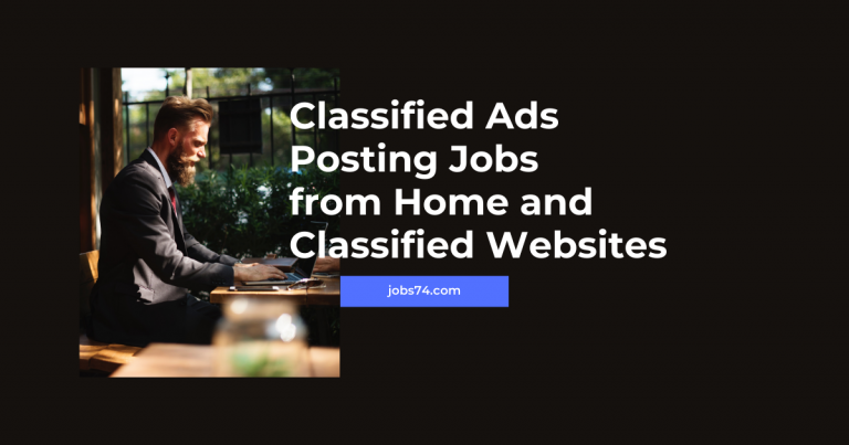 Ads Posting Jobs from Home and Classified Websites